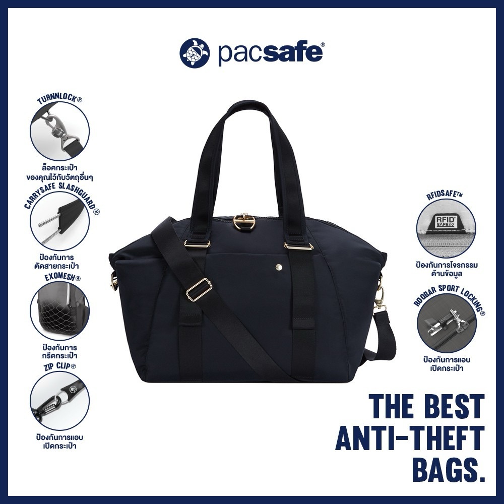 *RARE* EUC Pacsafe Citysafe CX Anti-Theft Tote / Weekender Bag • XL Size